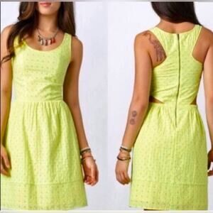 American eagle outfitters eyelet cutout dress